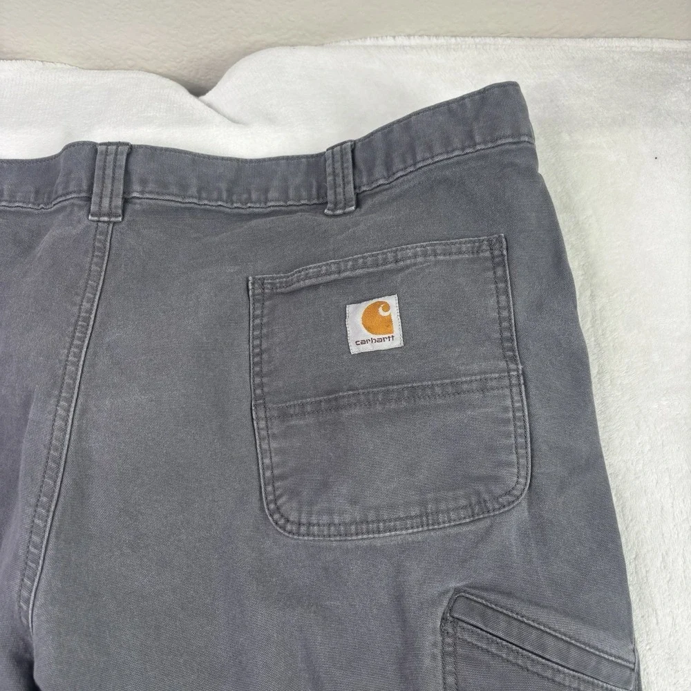 Carhartt Relaxed Fit Grey Workwear Pants Men's Waist 42